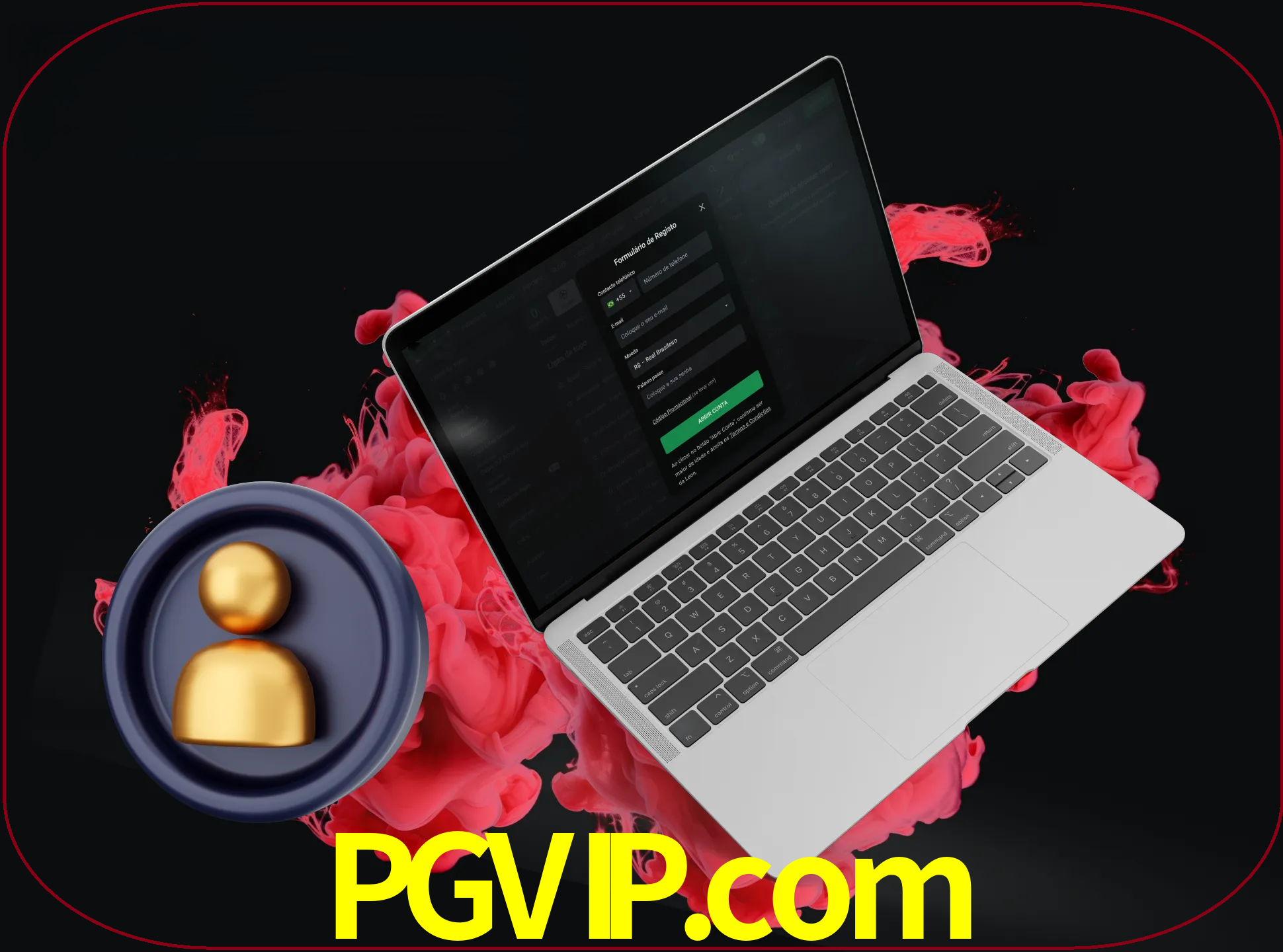 No cabeçalho do site pgvip, clique no botão que o levará a um formulário especial onde terá de introduzir as suas informações actuais.